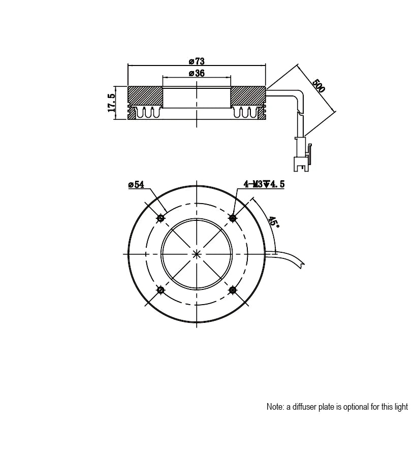 LS-RNG-0503 dimensions (mm)