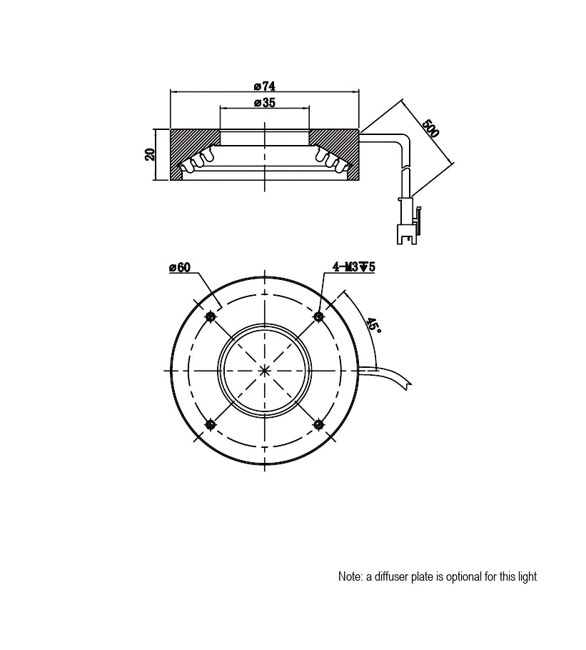 LS-RNG-0508 dimensions (mm)