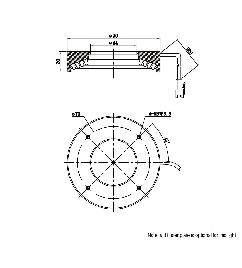 LS-RNG-0512 dimensions (mm)