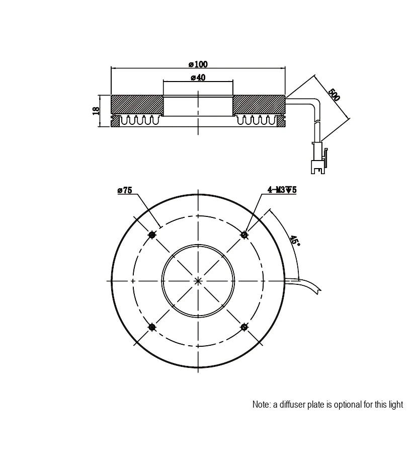 LS-RNG-0516 dimensions (mm)