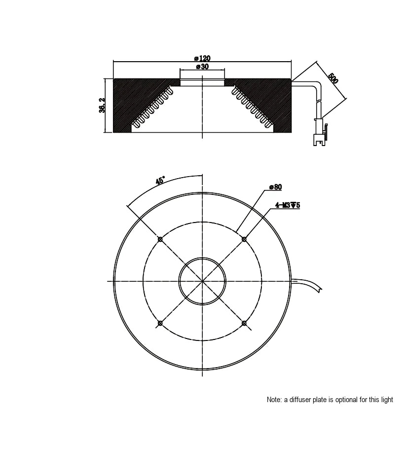 LS-RNG-0520 dimensions (mm)