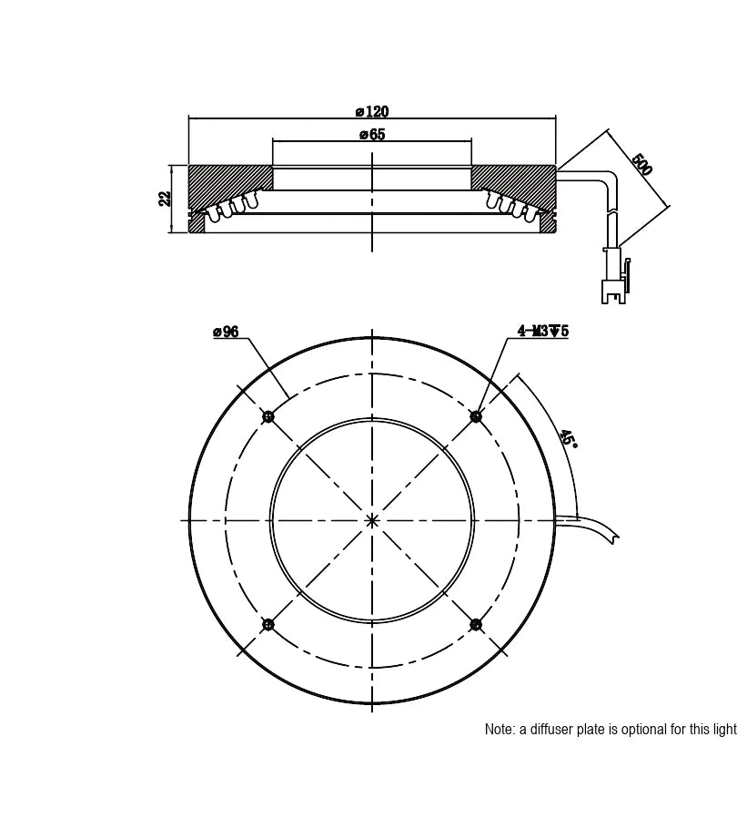 LS-RNG-0522 dimensions (mm)