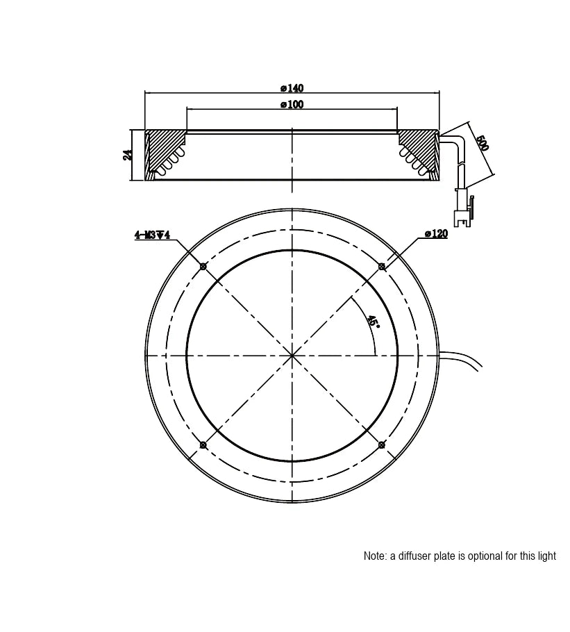 LS-RNG-0525 dimensions (mm)