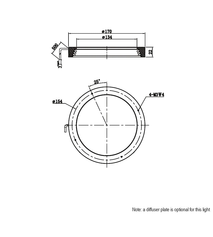 LS-RNG-0528 dimensions (mm)