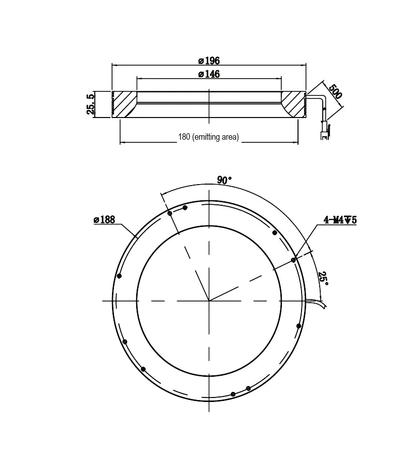 LS-RNG-0549 dimensions (mm)