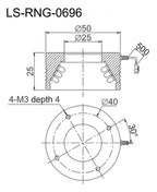 LS-RNG-0696 dimensions (mm)