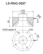 LS-RNG-0697 dimensions (mm)