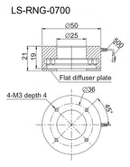 LS-RNG-0700 dimensions (mm)