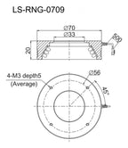 LS-RNG-0709 dimensions (mm)