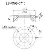 LS-RNG-0710 dimensions (mm)