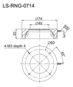 LS-RNG-0714 dimensions (mm)