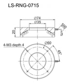 LS-RNG-0715 dimensions (mm)