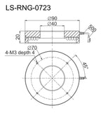 LS-RNG-0723 dimensions (mm)