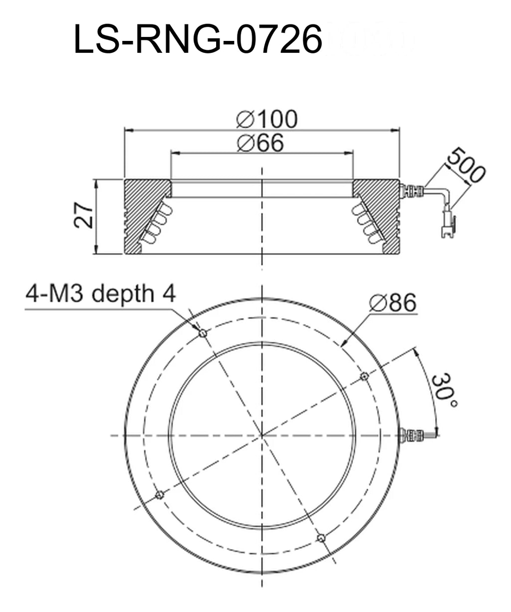 LS-RNG-0726 dimensions (mm)