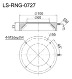 LS-RNG-0727 dimensions (mm)