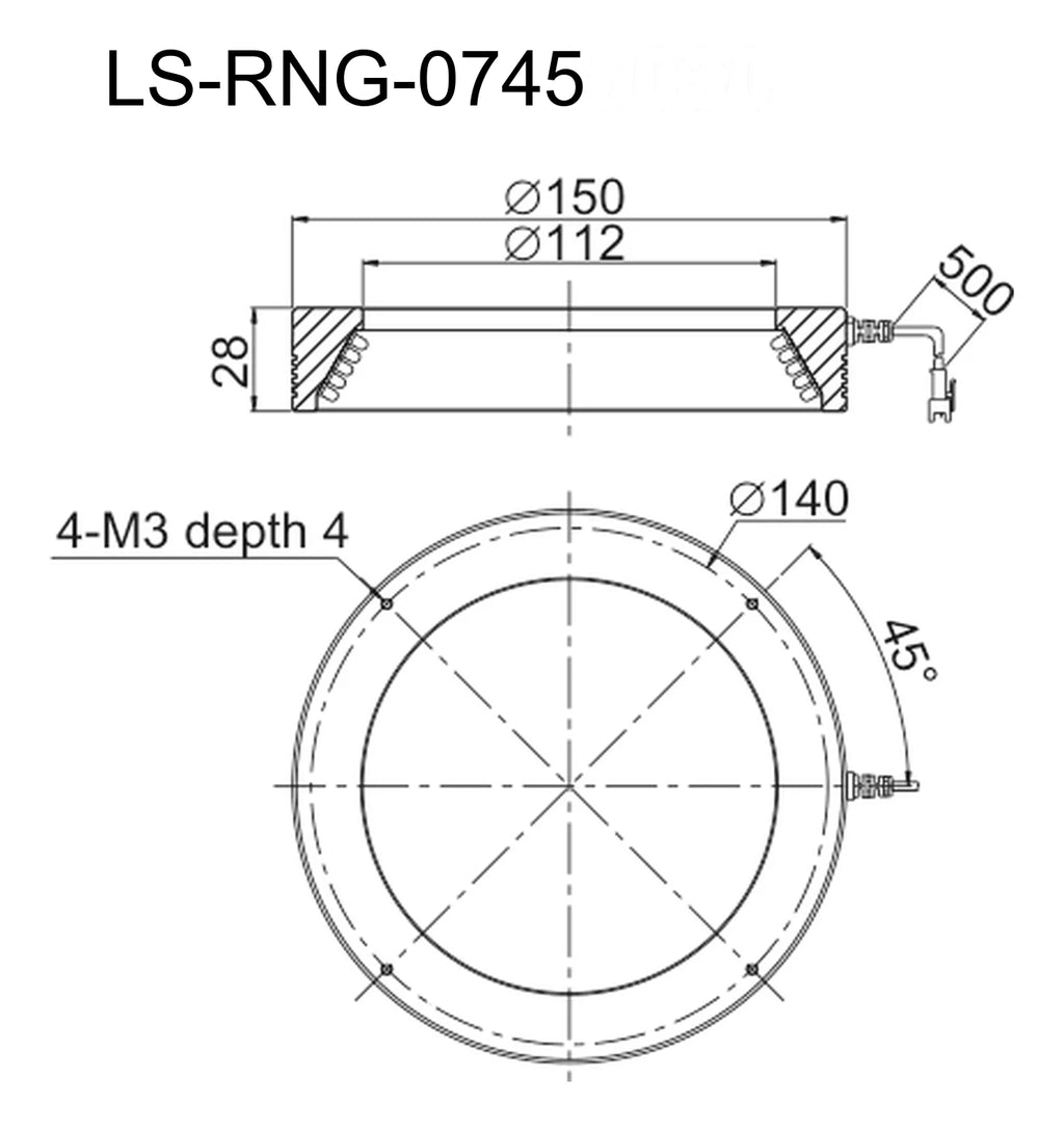 LS-RNG-0745 dimensions (mm)