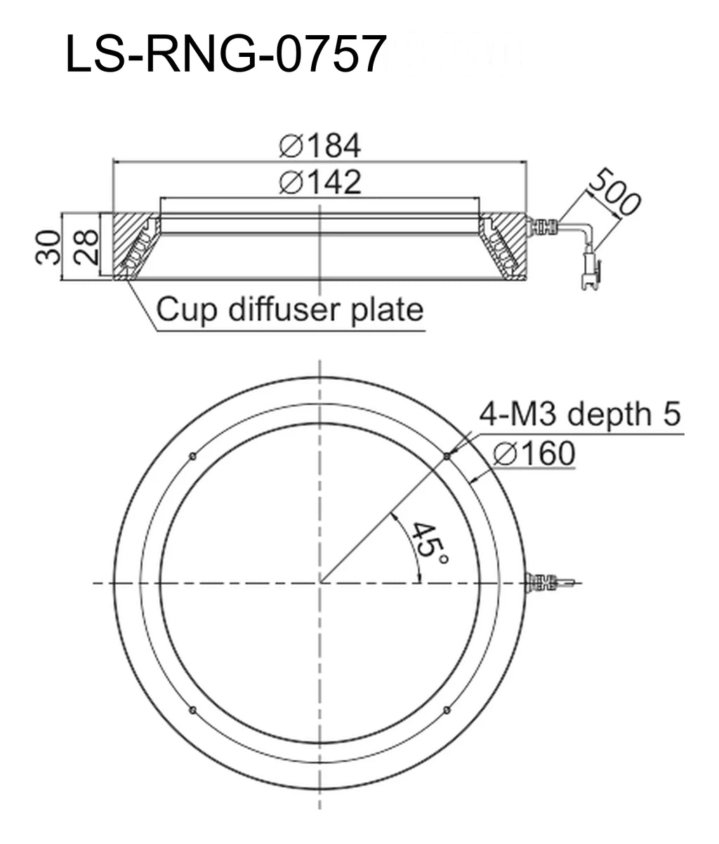 LS-RNG-0757 dimensions (mm)
