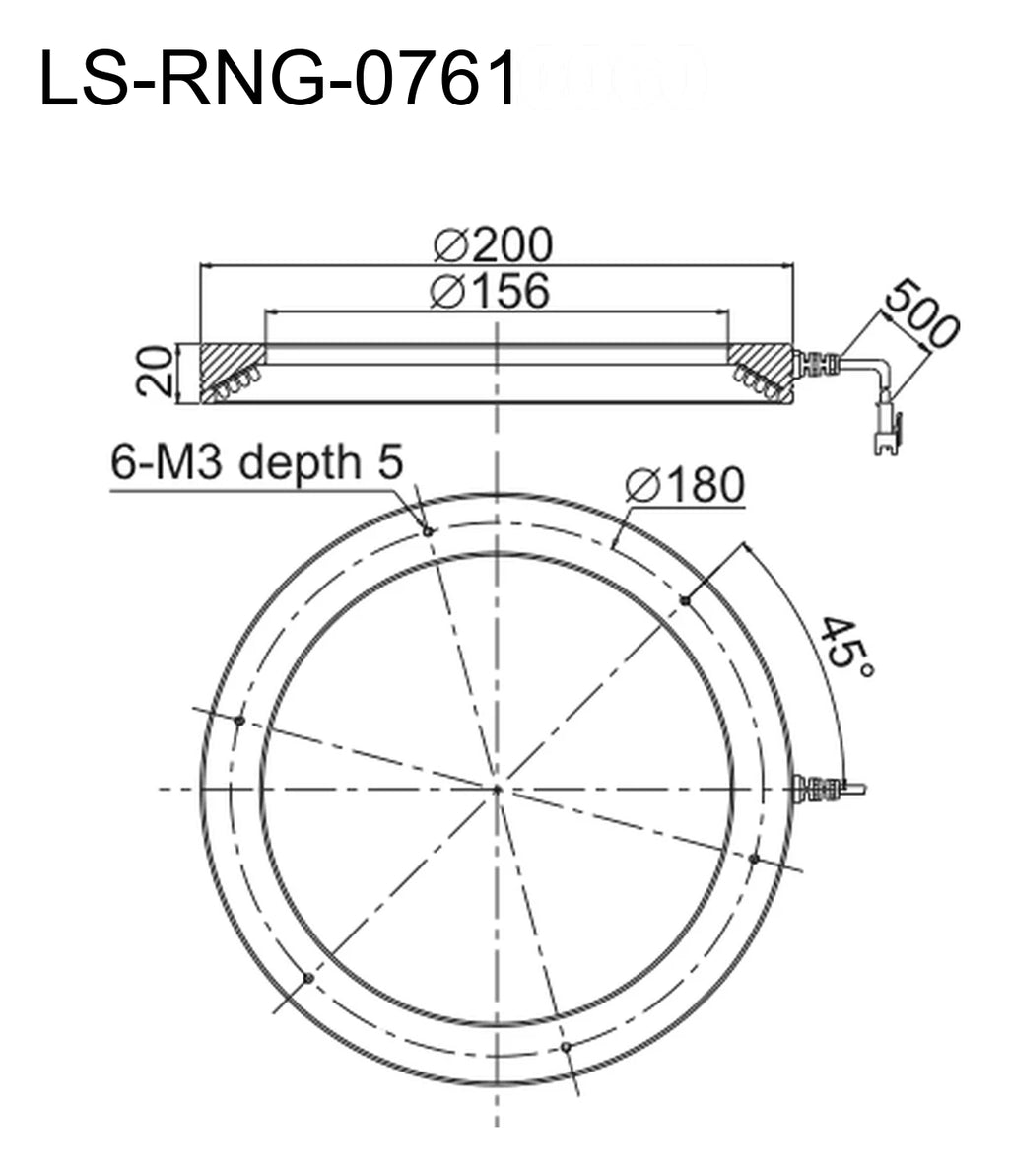 LS-RNG-0761 dimensions (mm)