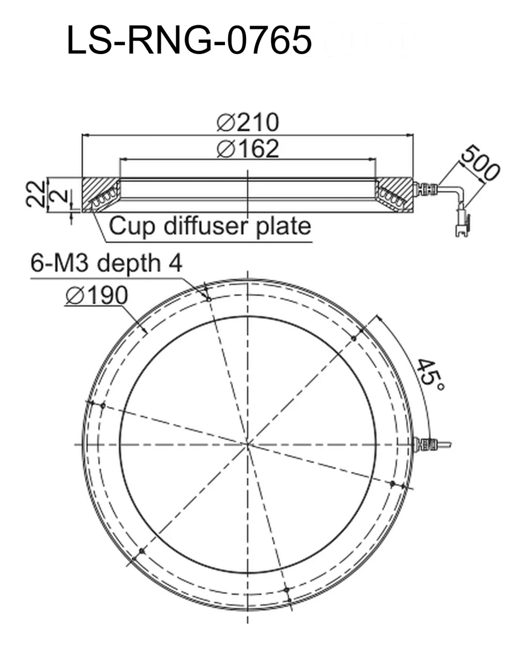 LS-RNG-0765 dimensions (mm)