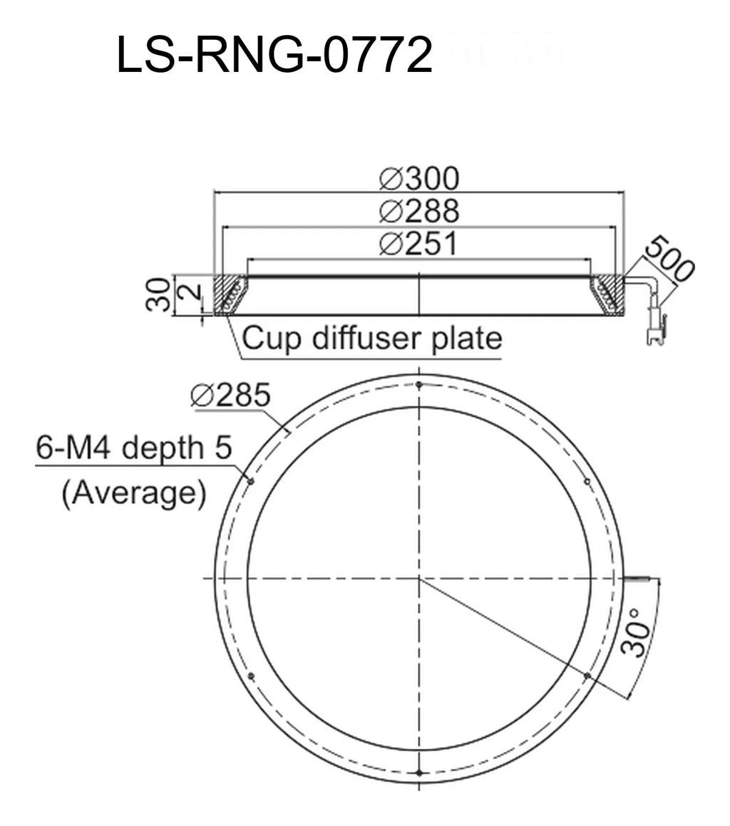 LS-RNG-0772 dimensions (mm)