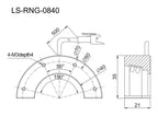 LS-RNG-0840 dimensions (mm)