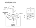 LS-RNG-0850 dimensions (mm)