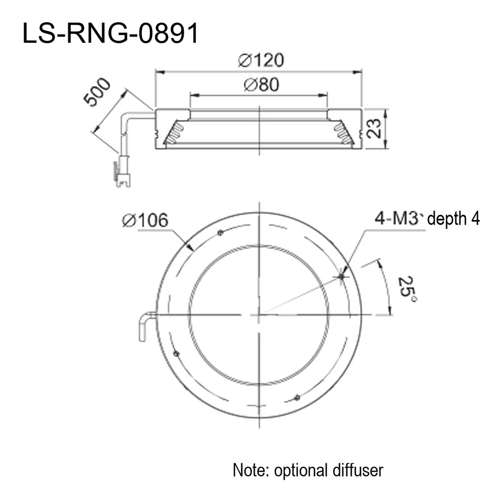 LS-RNG-0891 dimensions (mm)