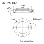 LS-RNG-0891 dimensions (mm)