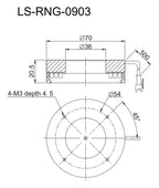 LS-RNG-0903 dimensions (mm)