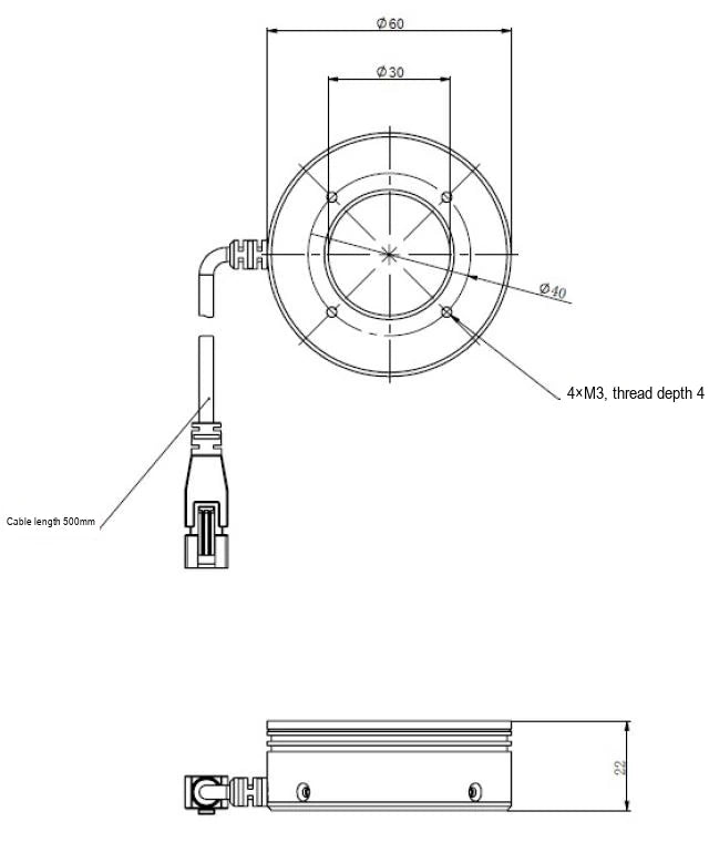 LS-RNG-0128 dimensions (mm)