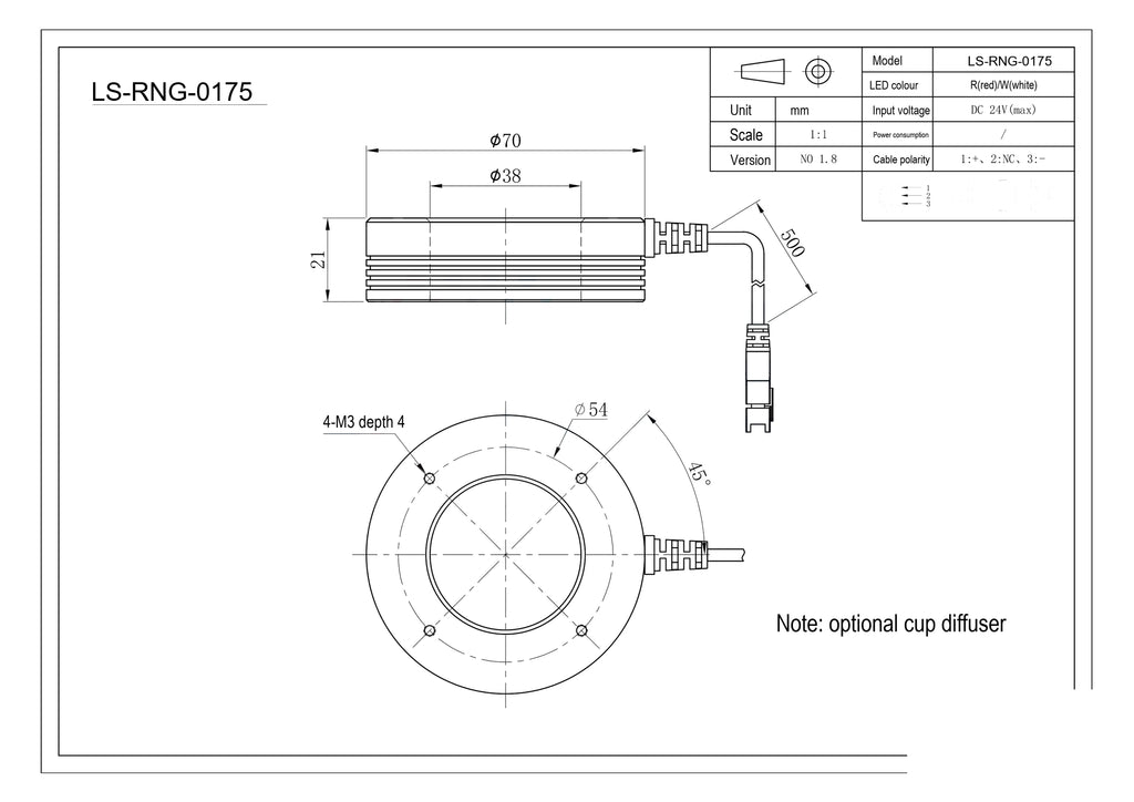 LS-RNG-0175 dimensions (mm)