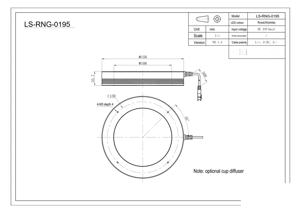 LS-RNG-0195 dimensions (mm)