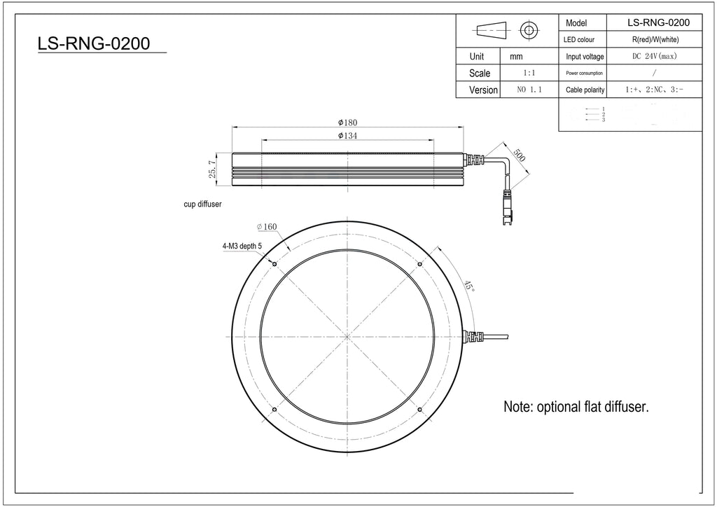 LS-RNG-0200 dimensions (mm)