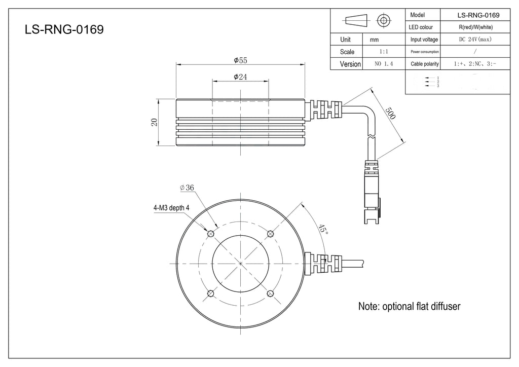 LS-RNG-0169 dimensions (mm)