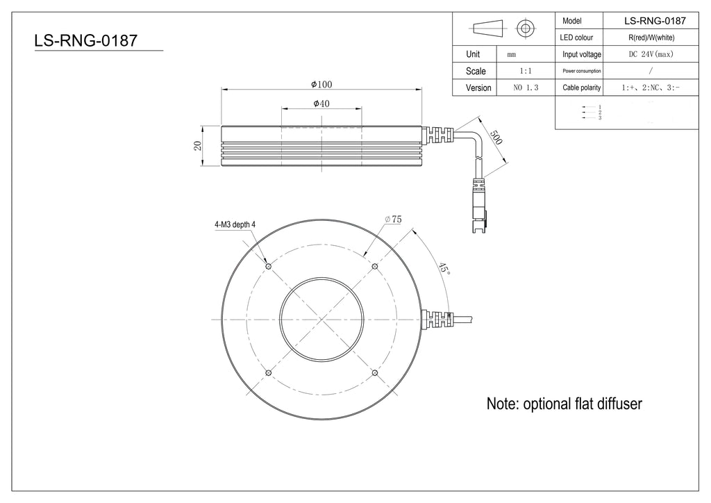 LS-RNG-0187 dimensions (mm)