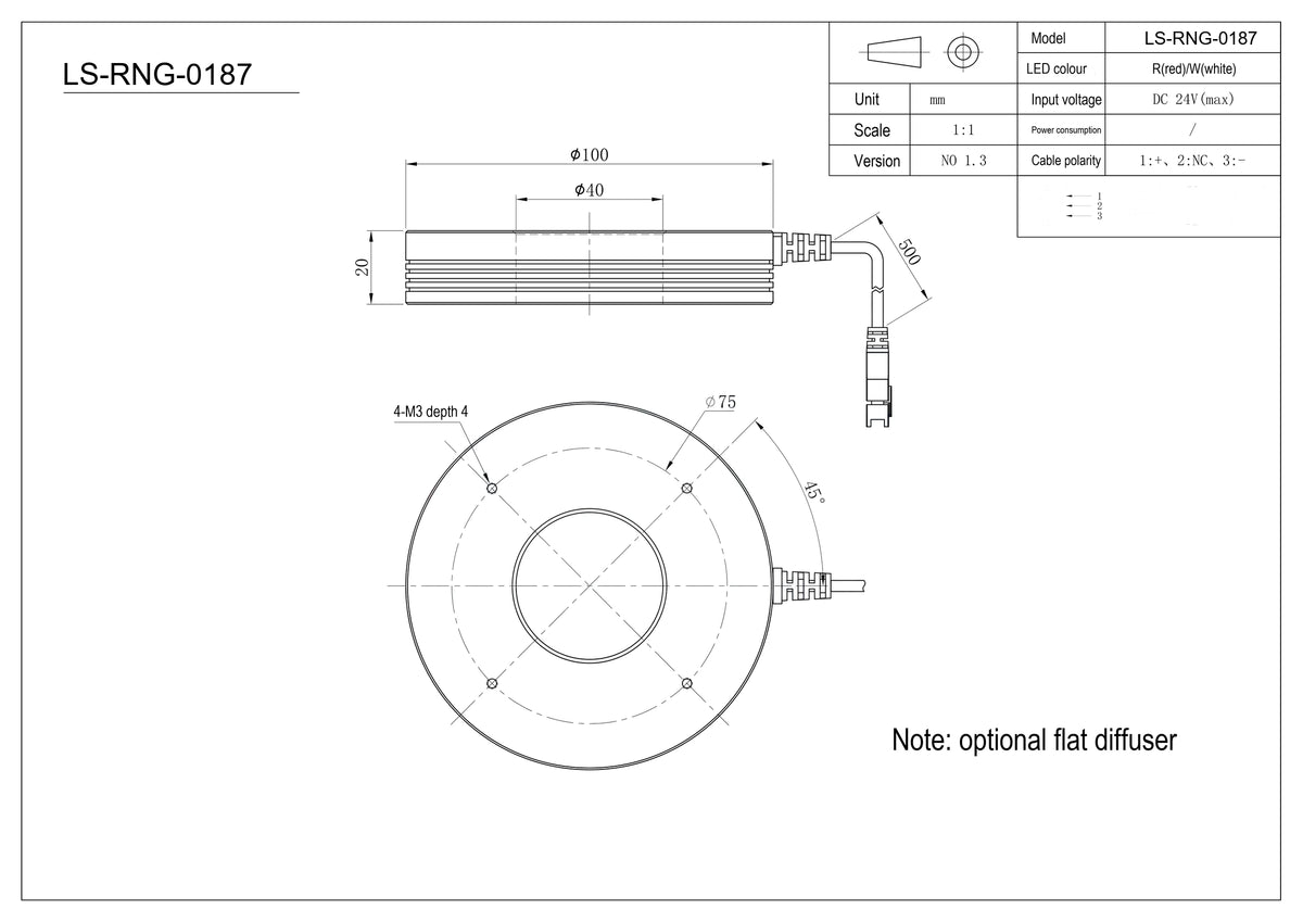 LS-RNG-0187 dimensions (mm)