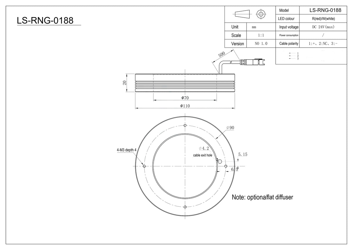 LS-RNG-0188 dimensions (mm)