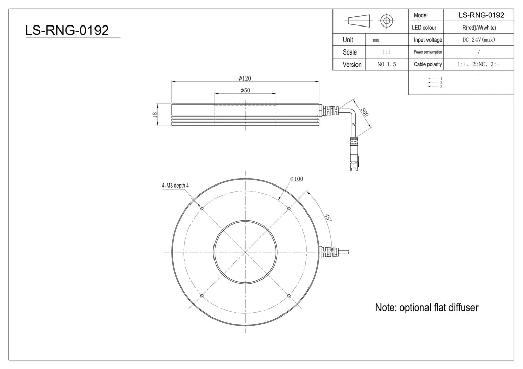 LS-RNG-0192 dimensions (mm)