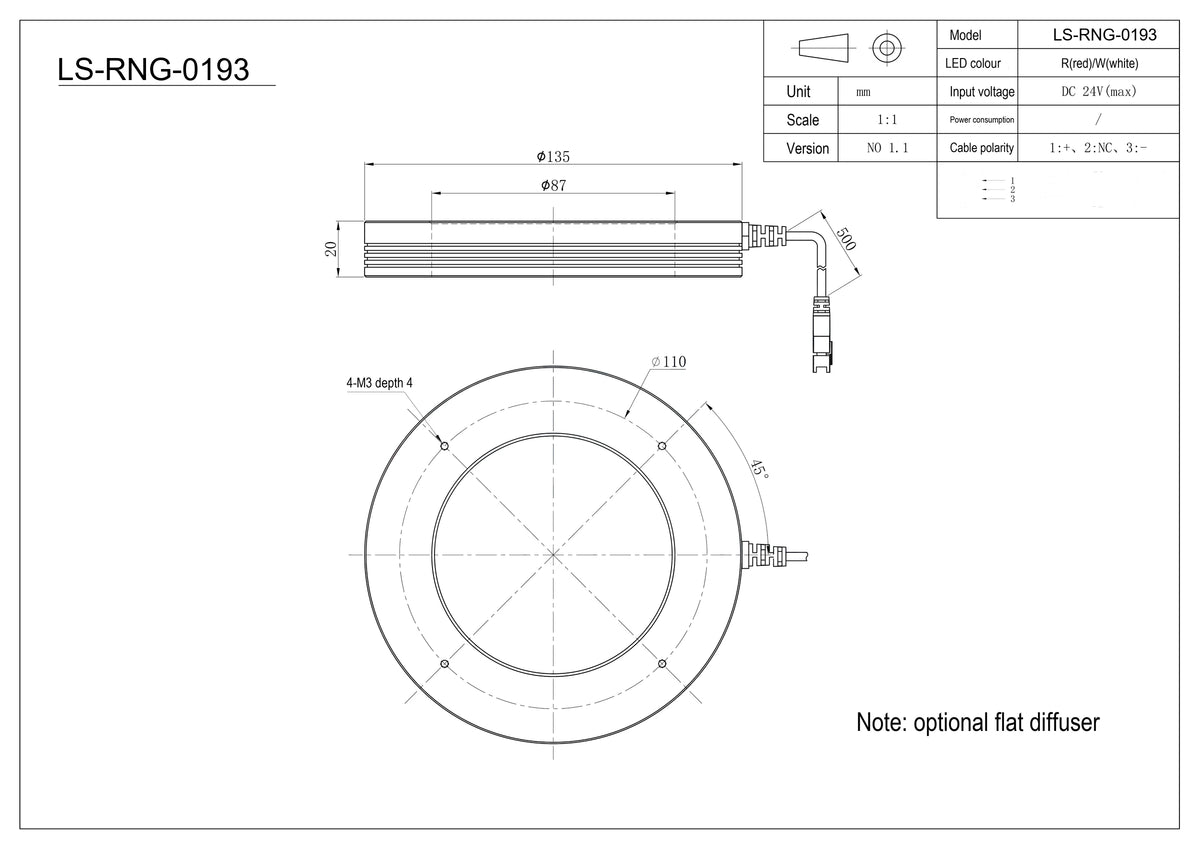 LS-RNG-0193 dimensions (mm)