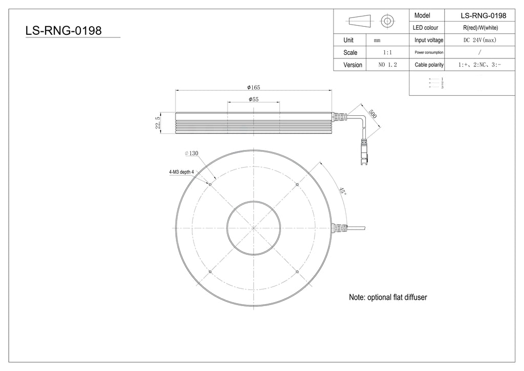 LS-RNG-0198 dimensions (mm)