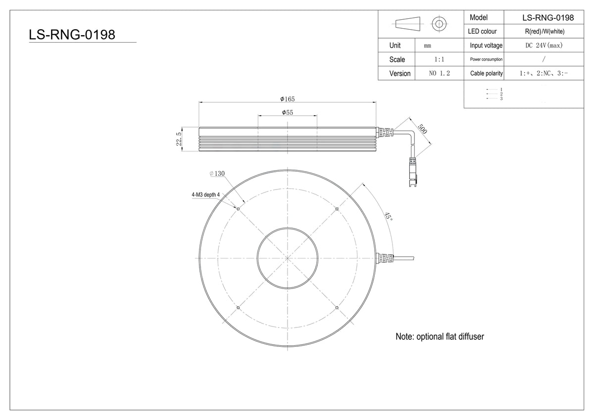 LS-RNG-0198 dimensions (mm)