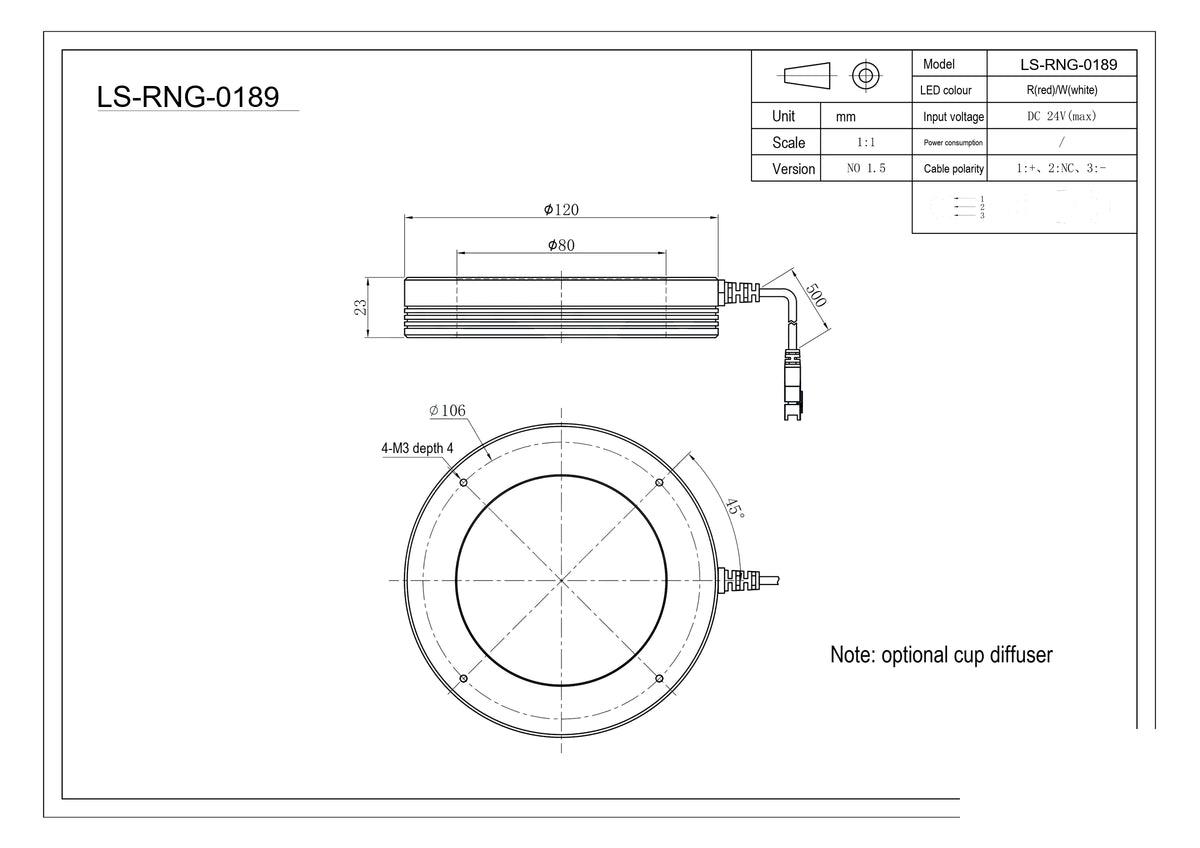 LS-RNG-0189 dimensions (mm)