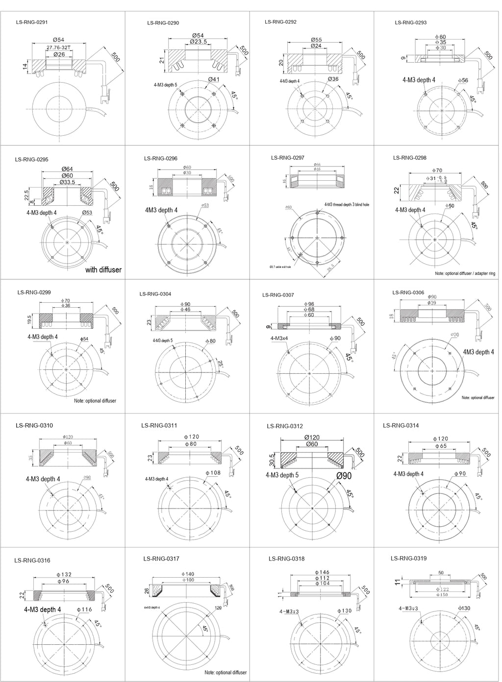LS-RNG-0298 dimensions (mm)