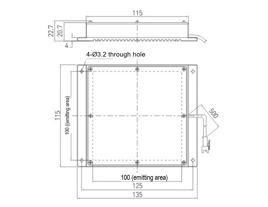 LS-RNG-0584 dimensions (mm)