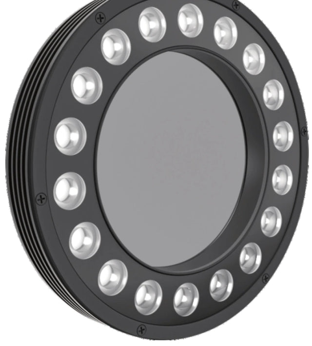 Polarized machine vision ring lights