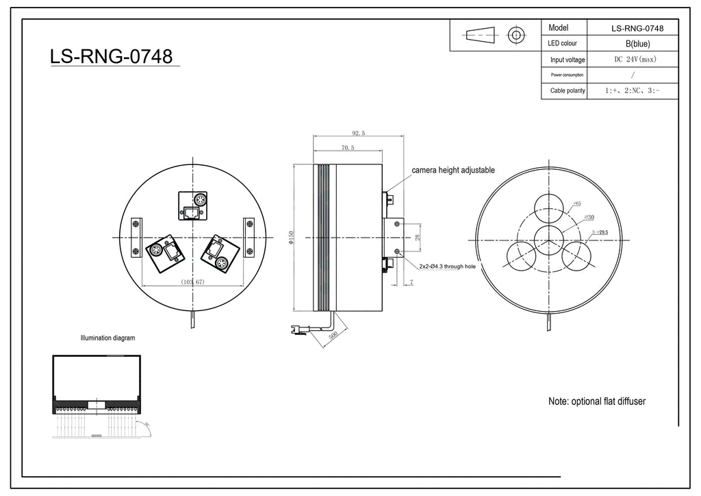 LS-RNG-0748 dimensions (mm)