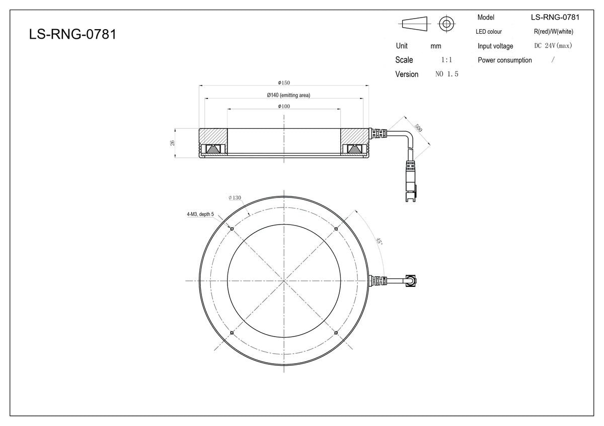 LS-RNG-0781 dimensions (mm)