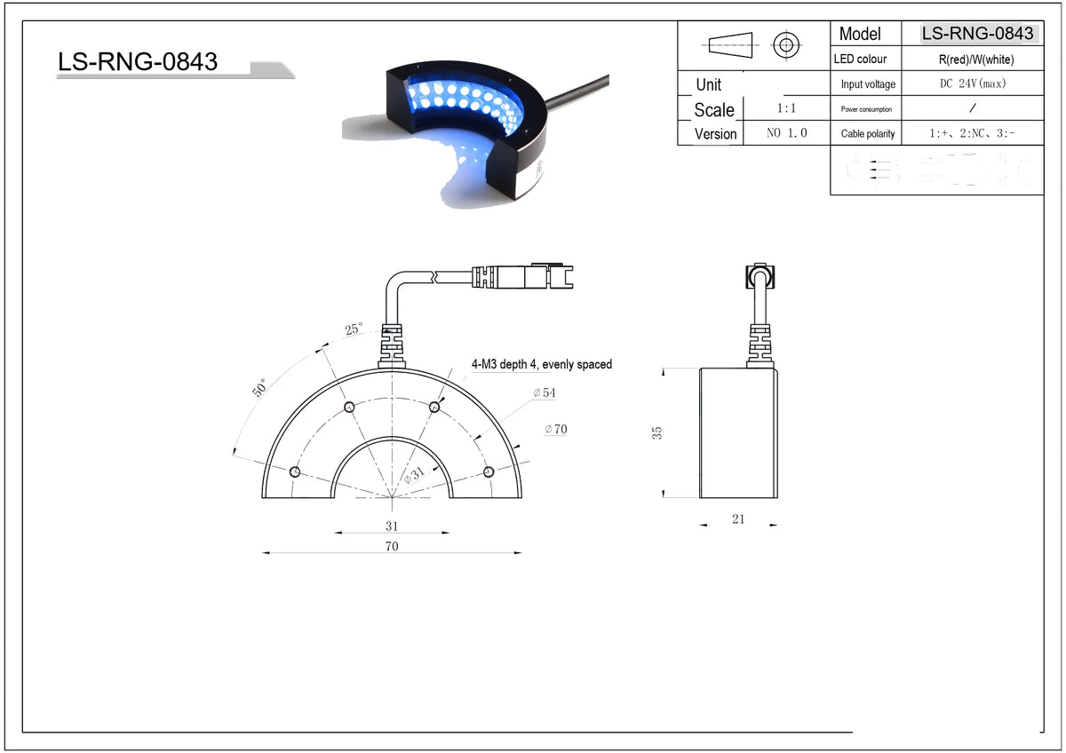 LS-RNG-0843 dimensions (mm)
