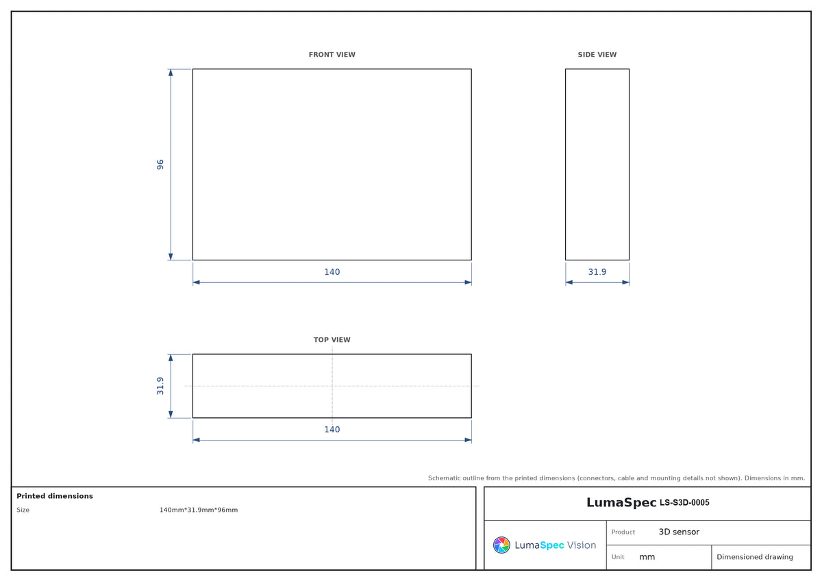 LS-S3D-0005 dimensions (mm)