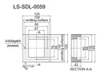 LS-SDL-0059 dimensions (mm)